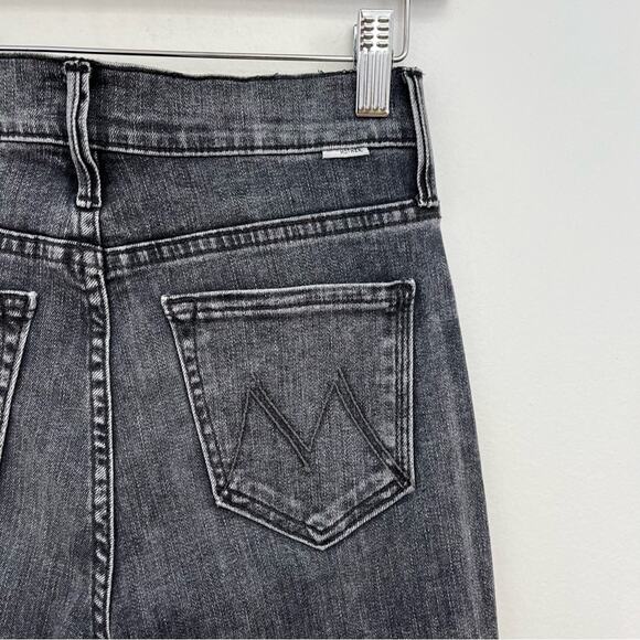 MOTHER High Waisted Rascal Ankle Step Fray Distressed Night Garden - Size 25 - Picture 5 of 14